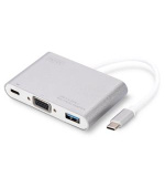 Digitus USB Typ C Multi Adaptér VGA, s 1 USB portem Typu C pro PD, 1 USB 3.0 port Chipset: VL100/VL210/IT6513