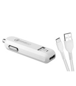 AVACOM CarMAX 2 nabíječka do auta 2x Qualcomm Quick Charge 2.0, bílá barva (USB-C kabel)