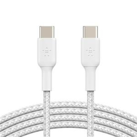 Belkin BOOST CHARGE™ USB-C/USB-C kabel, 2m, bílý - odolný