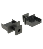 Delock Prachová záslepka pro USB Type-A samice s uchopením 10 kusů černá