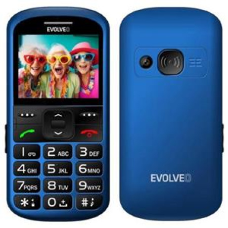 EVOLVEO EasyPhone XS, mobilní telefon pro seniory, modrý