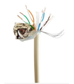 GEMBIRD síťový kabel LAN CAT6 FTP, vodiče z CCA (měděný hliník), vícedrátový, třída Eca, délka 100 m