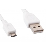 GEMBIRD kabel microUSB - USB, 1m, bílý