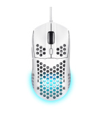Trust Gaming GXT 928W Helox/Herní/Optická/Pro praváky/6 400 DPI/Drátová USB/Bílá