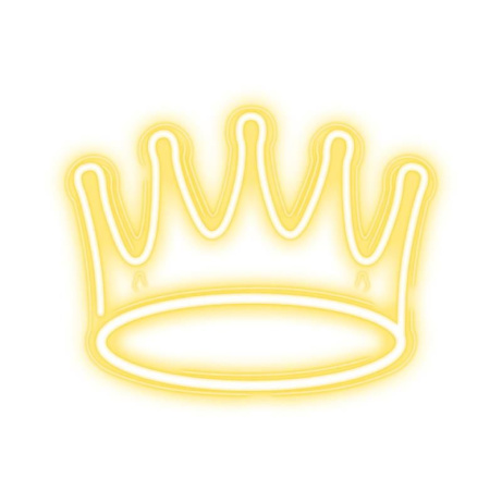 Dekorativní PLEXI LED neon Koruna teplá bílá