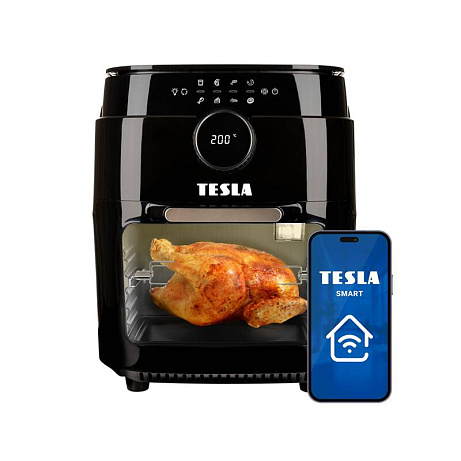 TESLA AirCook & Grill QG800 WiFi - multifunkční digitální horkovzdušná fritéza s grilem