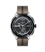 Xiaomi Watch 2 Pro - Bluetooth Silver Case with Brown Leather Strap