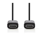 Nedis CCGB64700BK10 - Kabel USB 3.1 (Gen1) | Typ-C Zástrčka - Typ-C Zástrčka | 1 m | Černá barva