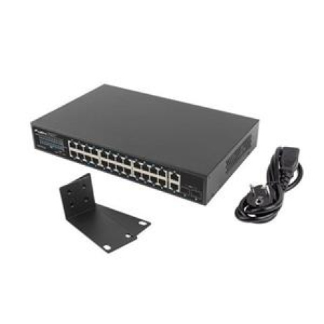 LANBERG SWITCH  24X 1GB POE+/2X GB 2X SFP RACK 19" GIGABITOVÝ ETHERNET 360W