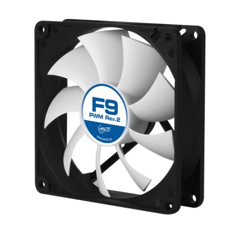 ARCTIC F9 PWM Rev.2 92mm case fan with PWM control