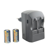 AVACOM nabíjecí dvoukanálová souprava ACFRB pro nabíjení baterií RCR2, RCR123 + 2 ks RCR123