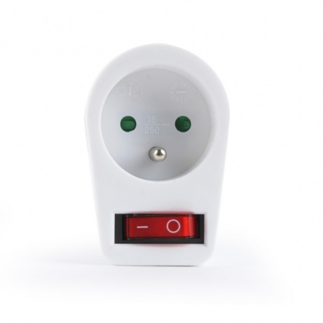 GEMBIRD EnerGenie zásuvka s vypínačem, bílá