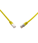 SOLARIX 10G patch kabel CAT6A SFTP LSOH 0,5m,žlutý