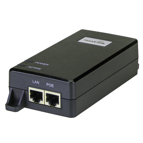 MaxLink MAXPI60-10G PoE injektor - 802.3af/at, 52V, 580mA, 60W, 10Gbit