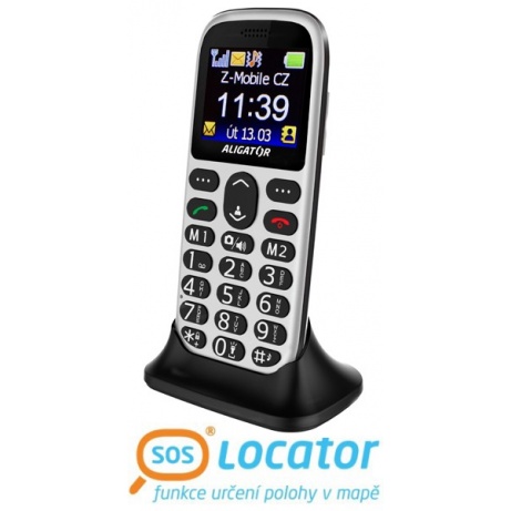 ALIGATOR A510 Senior bílo-černý + stol.nab.