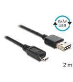Delock kabel EASY-USB 2.0-A samec > USB 2.0 micro-B samec 2 m