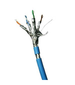 DATACOM F/FTP drát CAT6A LSOH,Eca 100m, plášť modrý