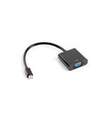 LANBERG adaptér mini DisplayPort 1.2 na VGA, M/F, kabel 20cm, černý