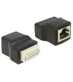 Delock adaptér RJ45 samice > Terminal Block 8 pin s tlačítkem