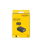 Delock Přepínač USB 2.0, 2 PC na 4 zařízení