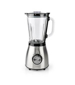 Nedis KABL350CAL - Stojanový Mixér | 800 W | 1.5 l | Sklo | 2 rychlosti | Černá / Stříbrná