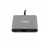 Natec multiport adaptér Fowler MINI USB-C PD, USB 3.0, HDMI 4K