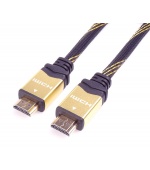 PremiumCord designový HDMI 2.0 kabel, zlacené konektory, 3m