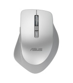 ASUS WT425/Ergonomická/Optická/Pro praváky/1 600 DPI/Bezdrátové USB/Stříbrná