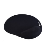 Podložka pod myš gelová C-TECH MPG-03, černá, 240x220mm
