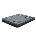 Digitus Roof cooling unit for DIGITUS server cabinets, 4 Fans, Switch, Thermostat, 552m3 air circ./h Color black RAL 900