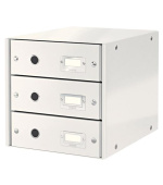 LEITZ Zásuvkový box  Click&Store, 3 zásuvky, bílá