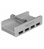 Delock Externí USB 3.0 Hub se 4 porty s pojistným šroubem