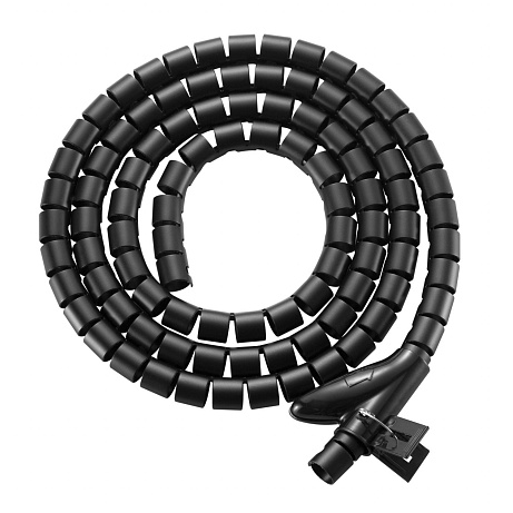 EVOLVEO CableHold, organizér kabelů, 2,5 m x 2 cm, samosvorný, černý