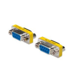 Digitus sériový adaptér Gender Changer, D-Sub9, metal housing, F/F, with Hex screws + nut