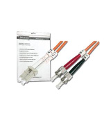 Digitus Fiber Optic Patch Cord, LC to ST Multimode, OM1, 62.5/125 µ, Duplex Length 5m