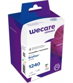 WECARE ARMOR ink sada kompatibilní s BROTHER LC-1240 VAL BP, černá/CMY