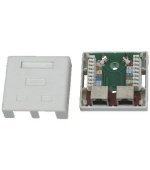 DATACOM STP dvojzásuvka nad omítku Cat5e 2 x RJ45