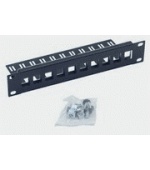 Patch panel 10"  10portů MODULÁRNÍ 1U