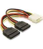 Delock Adaptér napájení z Molex 4-pin na 2x SATA 15-pin