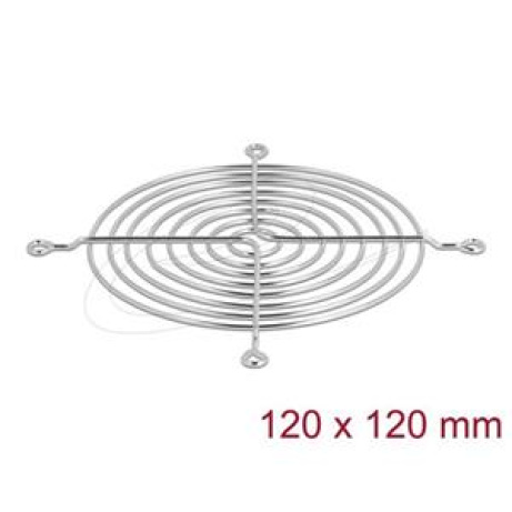 Delock Mřížka ventilátoru, 120 x 120 mm, stříbrná