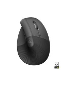 Logitech myš Lift for Business - Grafitová, 6 tlačítek, bluetooth, logitech bolt USB