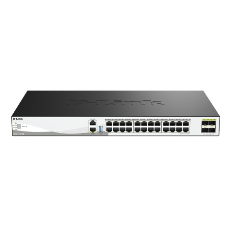 D-Link DXS-3130-28/E 28-Port 10G Multi-Gigabit Layer 3 Stackable Managed Switch with 25G Uplinks