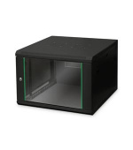 DIGITUS 7U nástěnná skříňka 416x600x600 mm, barva černá (RAL 9005) Dynamic Basic Series
