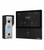EVOLVEO DoorPhone AHD7, Sada domácího WiFi videotelefonu s ovládáním brány nebo dveří, černý monitor