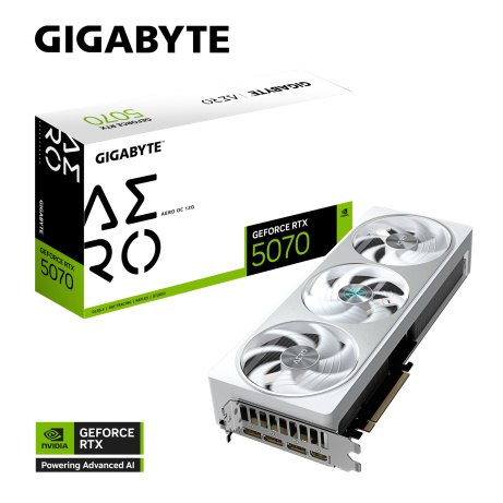 GIGABYTE GeForce RTX 5070 AERO/OC/12GB/GDDR7