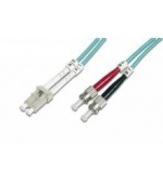 Optický patch kabel duplex LC-ST 50/125 MM 1m OM3