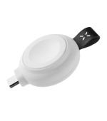 Magnetický nabíjecí adaptér FIXED Orb pro Apple Watch s podporou rychlonabíjení, bílý