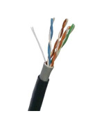 DATACOM UTP drát CAT5E PVC+PE,Fca 305m cívka černý 2-OUTDOOR
