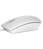 Dell MS116/Kancelářská/Optická/1 000 DPI/Drátová USB/Bílá