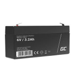 Green Cell AGM VRLA 6V 3.2Ah maintenance-free battery for the alarm system, cash register, toys